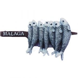 Imán de nevera 3D Espetos de Sardinas de Málaga España