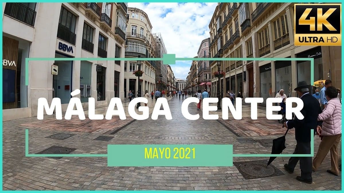 Malaga center mayo 2021 walking tour